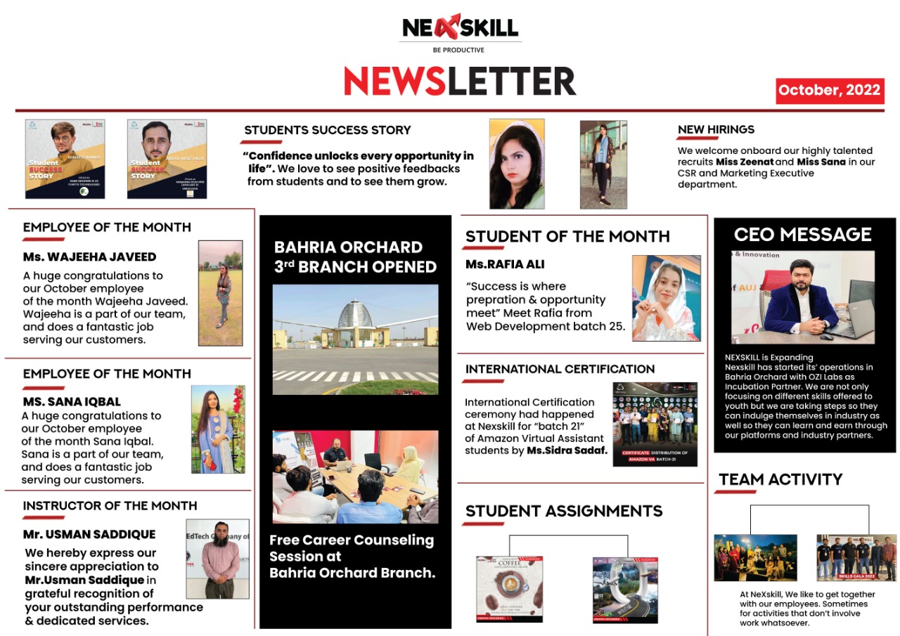 Newsletter Of The Month October 2022