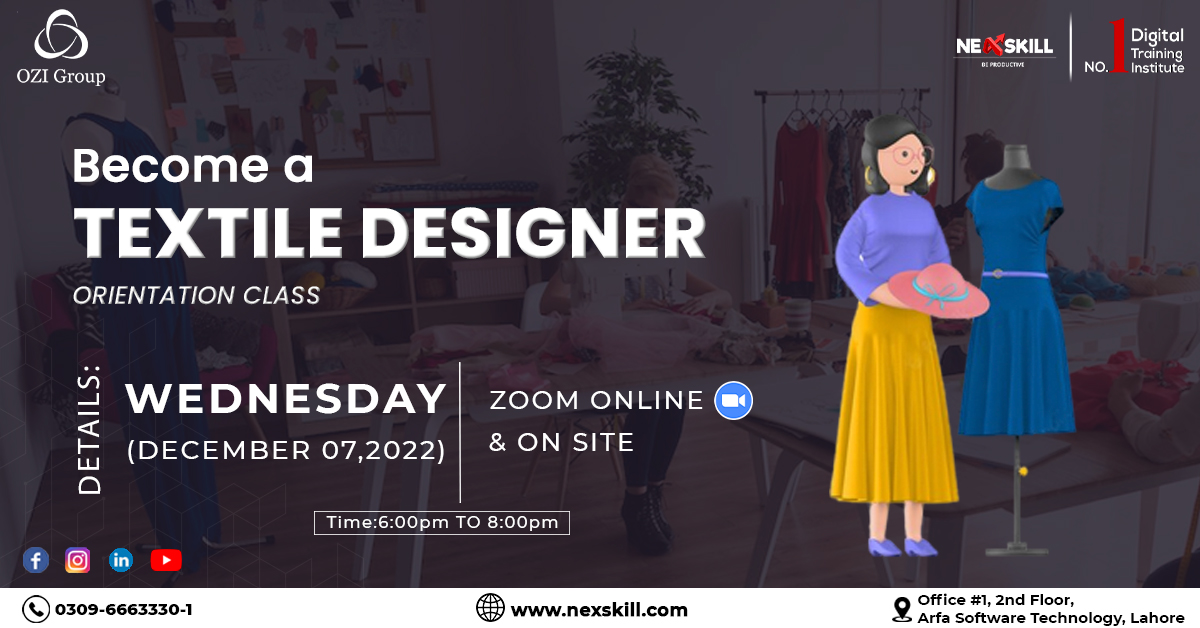Textile designing course and training in lahore