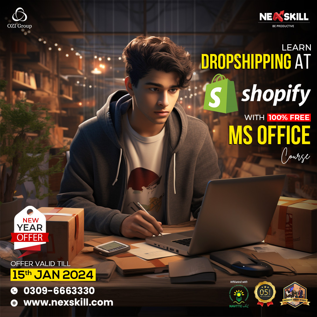 New Year Offer! Enroll in Shopify Dropshipping Course & Get Free MS Office Course