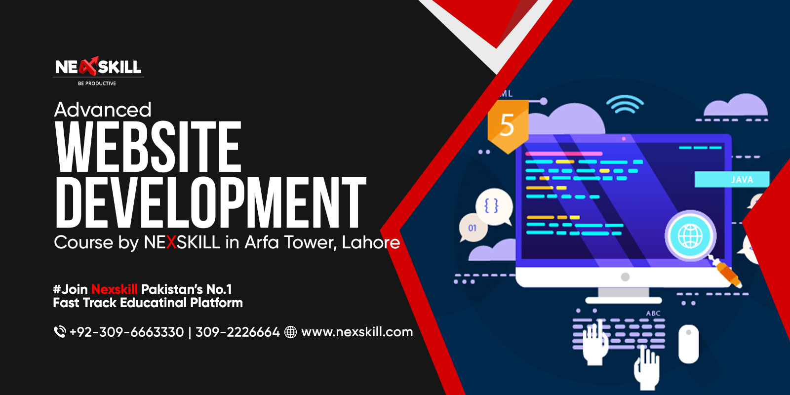 Advanced Website Development Course by Nexskill in Arfa Tower, Lahore