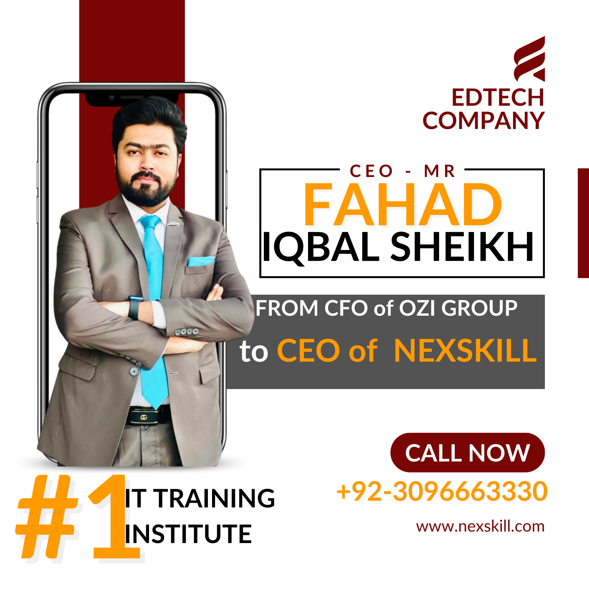 CEO Nexskill Fahad Iqbal