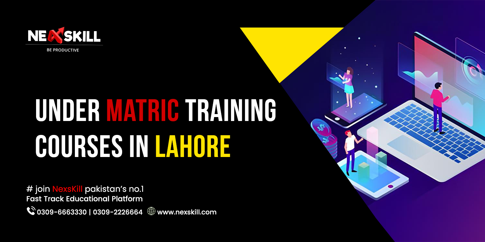 Under Matric Training Courses in Lahore