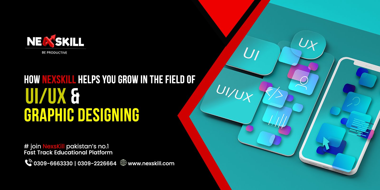 How Nexskill Helps You Grow in the Field of UI/UX & Graphic Designing