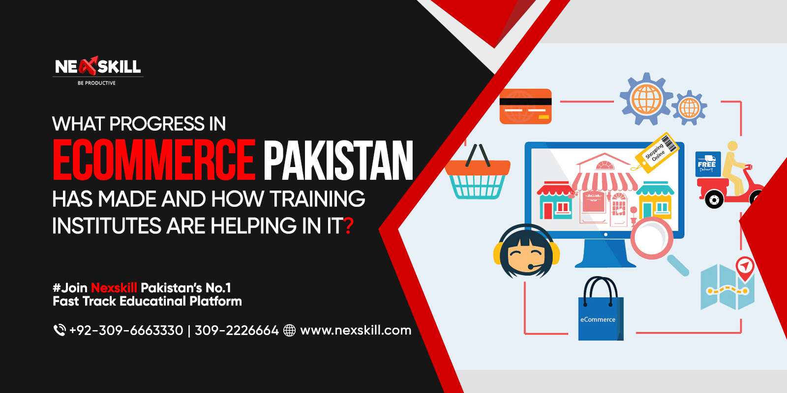 What progress in E-commerce Pakistan has made and how training institutes are helping in it