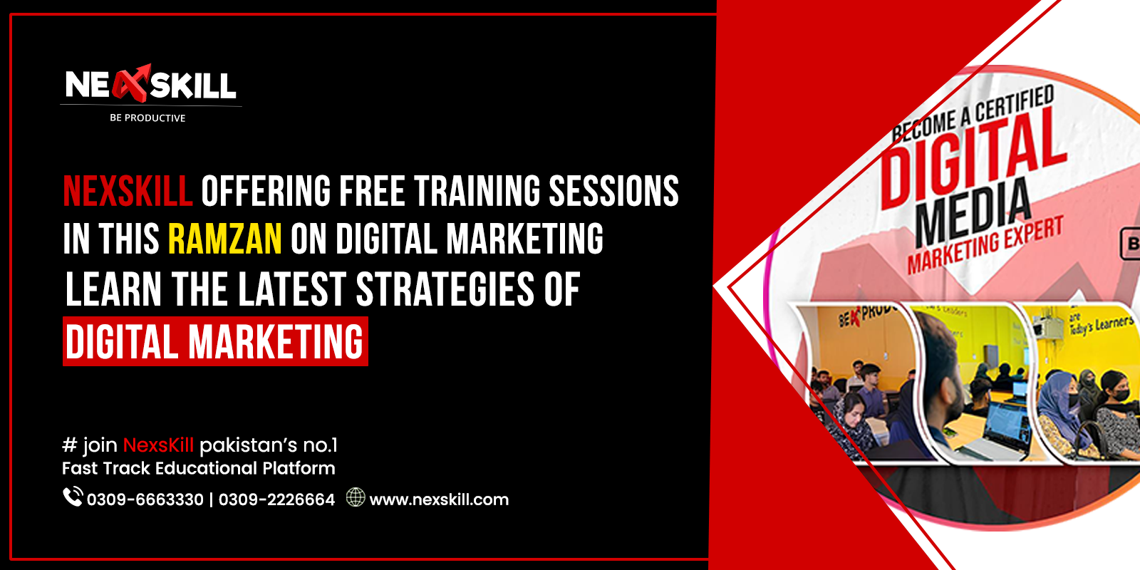 Nexskill Offering Free Training Sessions in This Ramzan on Digital Marketing – Learn the Latest Strategies of Digital Marketing