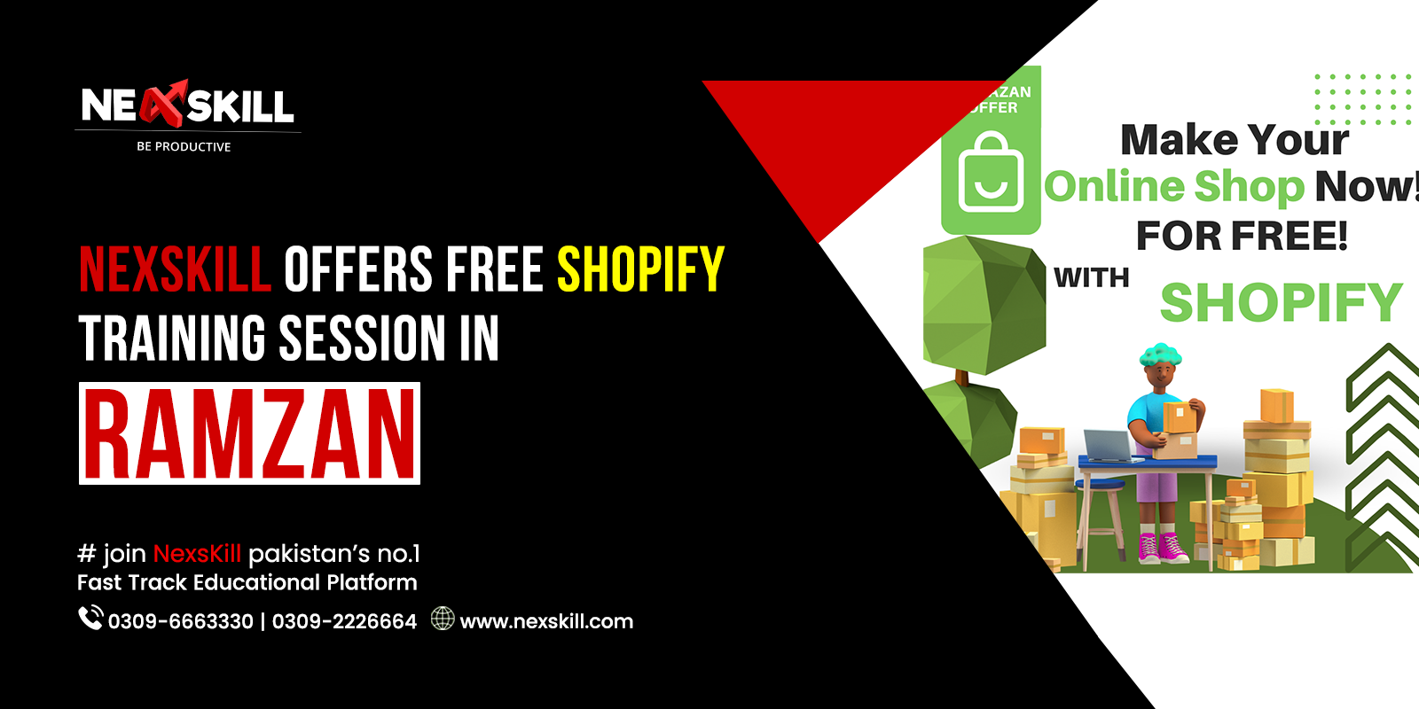 Nexskill Offers Free Shopify Training Session in Ramzan